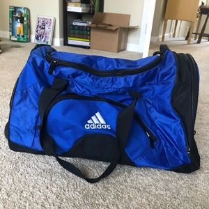 Like New Medium Size Blue Adidas duffle bag
